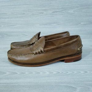 Oak Street Bootmakers Loafer Penny Beefroll Mens Natural Chromexcel Size 9 Shoe